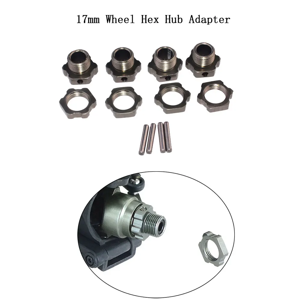 

4 комплекта ZD Racing 8068 17 мм адаптер для шестигранной ступицы колеса для 9116 08427 1/8 2,4G 4WD Запчасти для радиоуправляемых автомобилей