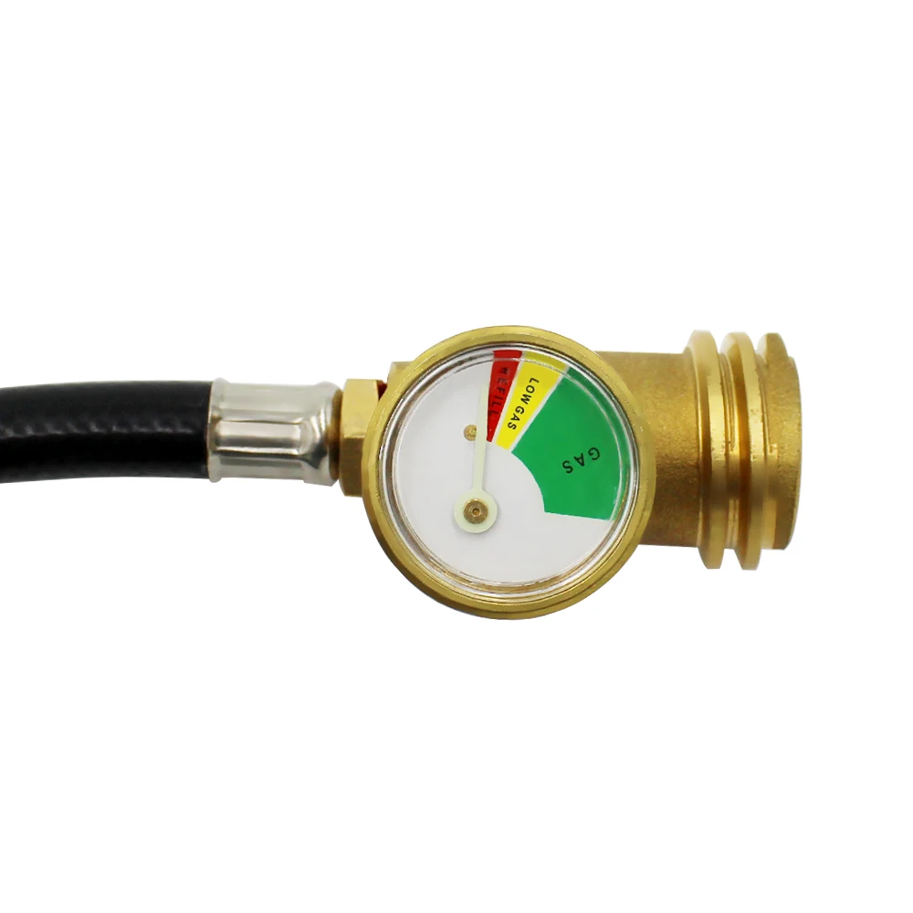 Earth Star 12FT QCC Propane Hose With Gauge Adapter For Tank Cylinder Convertion