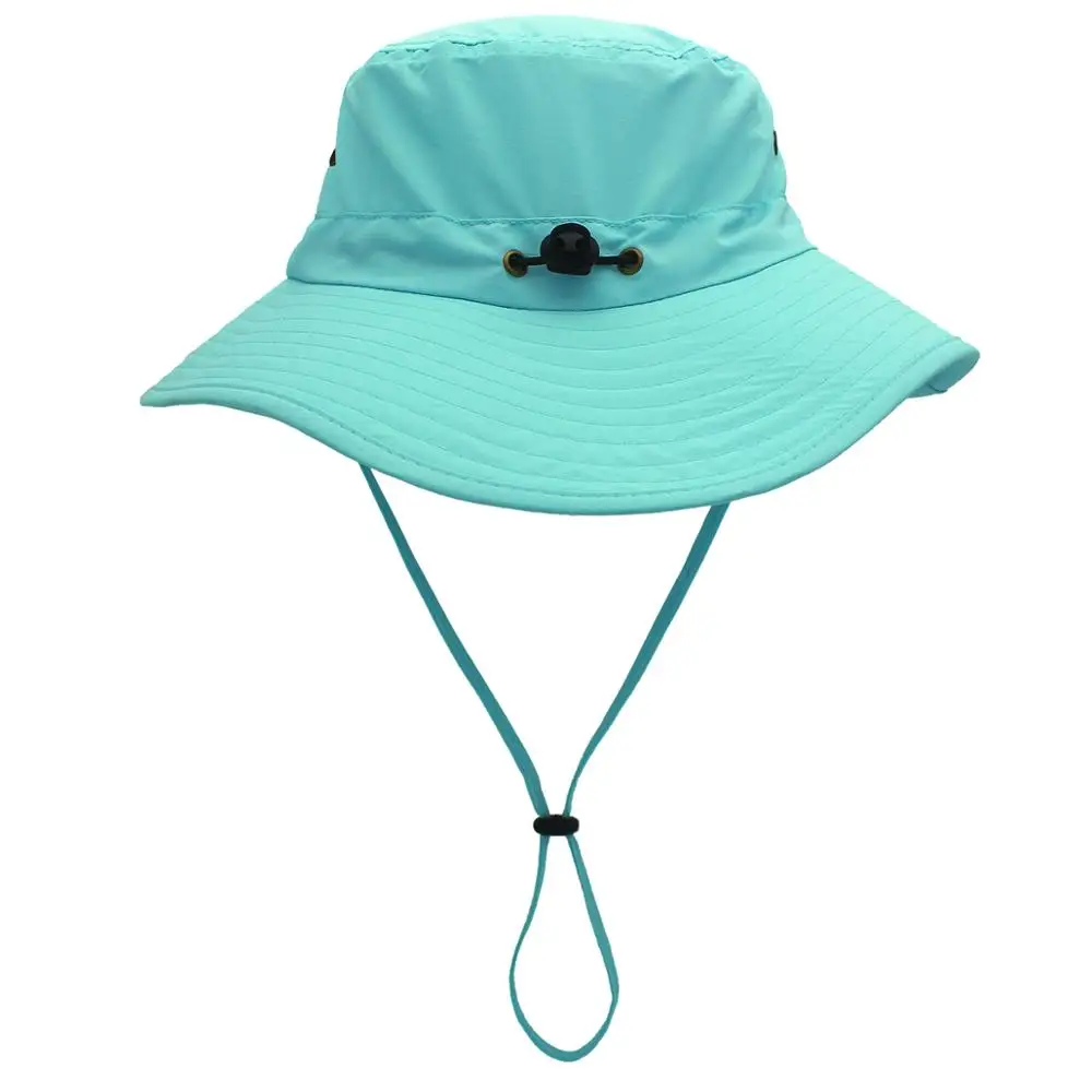 Connectyle Mens Women Lightweight UPF 50+ Wide Brim Safari Quick Dry Sun Hat  Female UV Protection Fishing Hat with Strap Cool