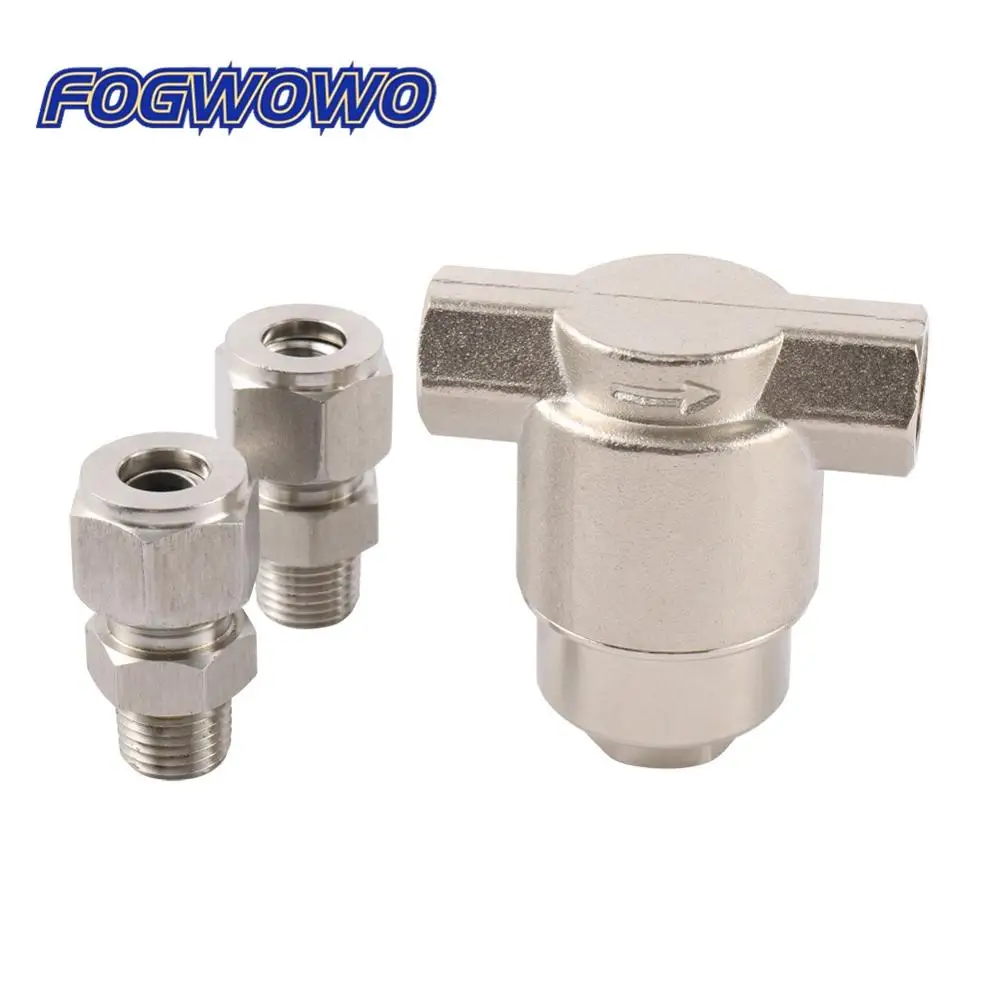 

High Pressure Precision Filters Spray System Accessories With Pipe Straight Fitting 3/8" Tube to 1/4" Male Thread Gardening tool