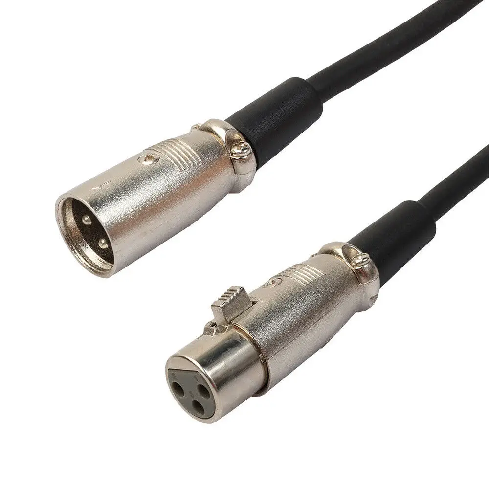 Cable profesional XLR macho y hembra de 3 pines, 1m, 1,5 m, 3m (opcional), micrófono blindado, Cable de Audio de 6M, 9,84 pies, 3 metros