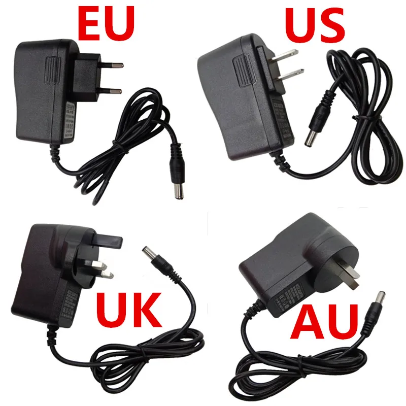 12V Universal AC DC Adaptor Power Supply Adapter 0.5A 0.6A 0.8A 1A 12 Volt Swiching EU 220V To 12 V Adaptador 5.5*2.5mm