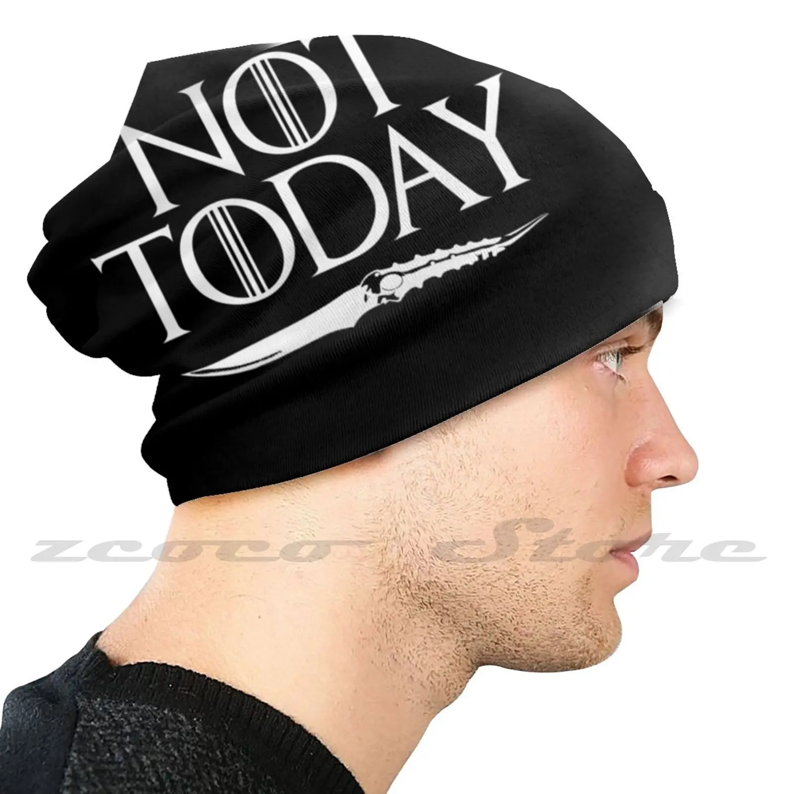 Not Today Adult Kids Knit Hat Hedging Cap Outdoor Sports Breathable Arya Got Stark Daenerys 19 2020