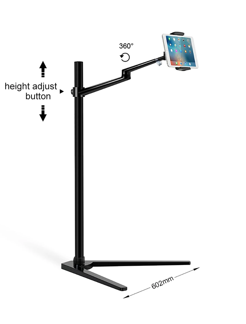 Imagem -03 - Multifunções Computer Floor Stand para Tablet Smartphone Holder Altura Ajustar Mesa Todos 1217 Laptop Tablet pc Up8a