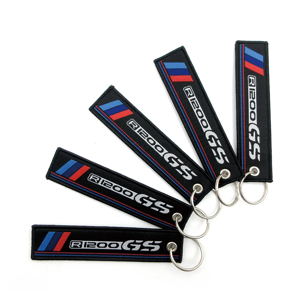 New Motorcycle Keychain Embroidery Key Holder Chain Collection Chains For BMW R1200GS Adventure R 1200GS R1200 GS Badge Keyrings