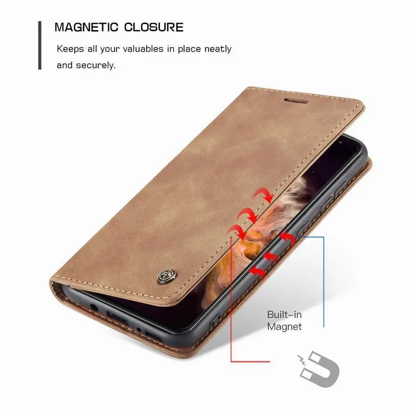 Leather Case For Samsung A31 A41 A51 A71 Luxury Magnetic Flip Wallet Bumper Plain Phone Cover For Galaxy A71 A 51 Coque