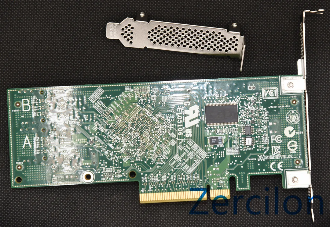 Usado original dell perc h310 sata/sas hba controlador raid 6gbps pcie x8 lsi 9240-8i m1015