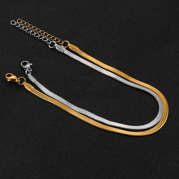 Edelstahl-Schlangenkettenarmband Hochwertiger Schmuck Bestseller Klassiker für Männer und Frauen – Detail 6