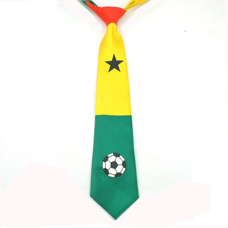 

Mens Ties "Ghana national flag Soccer " Neck tie 4 inch Polyester Woven Classic Party Cravat Gift Shirts Formal Dress