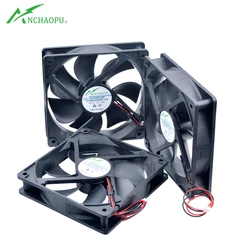 ACP12025 12CM 120mm fan 120x120x25mm DC5V 12V 24V 2pin  Cooling fan suitable for chassis power inverter