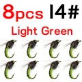 8pcs L green size 14
