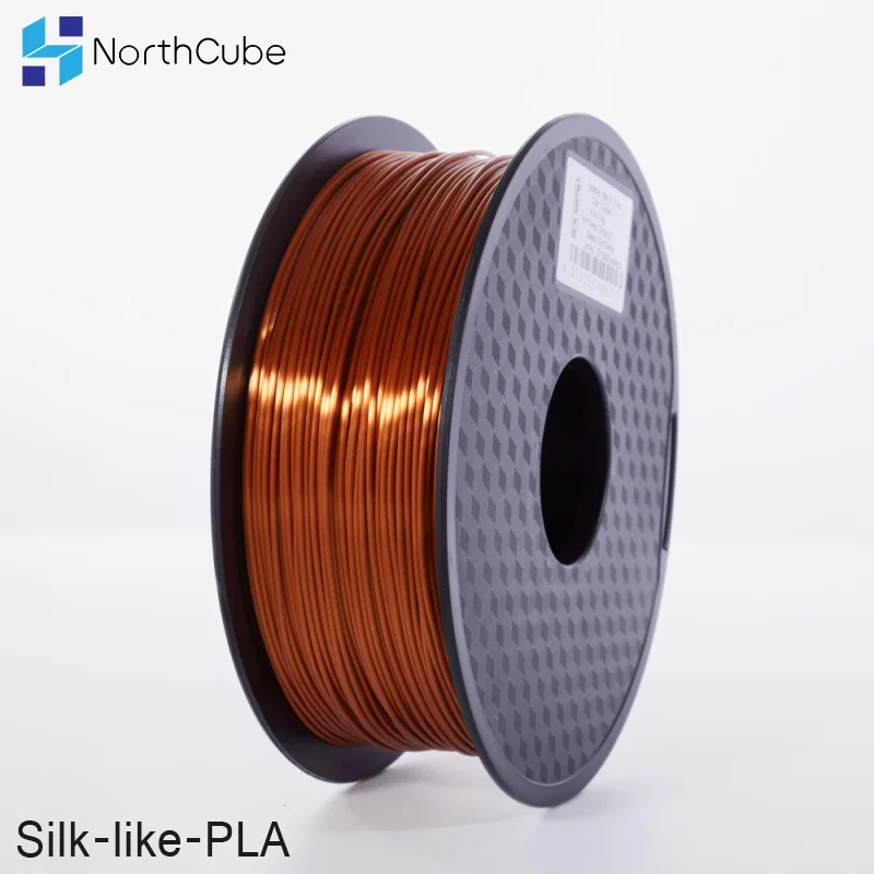 

NorthCube 3D Printing Silk PLA Filament 3D Printer Filament 1.75mm 1KG Silk Like Series Silk Copper Color Filament