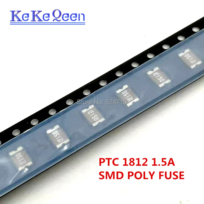 100Pcs/Lot 1812L150 1.5A 8V SMD POLY FUSE Resettable PTCs Fast response Recoverable fuse LF150