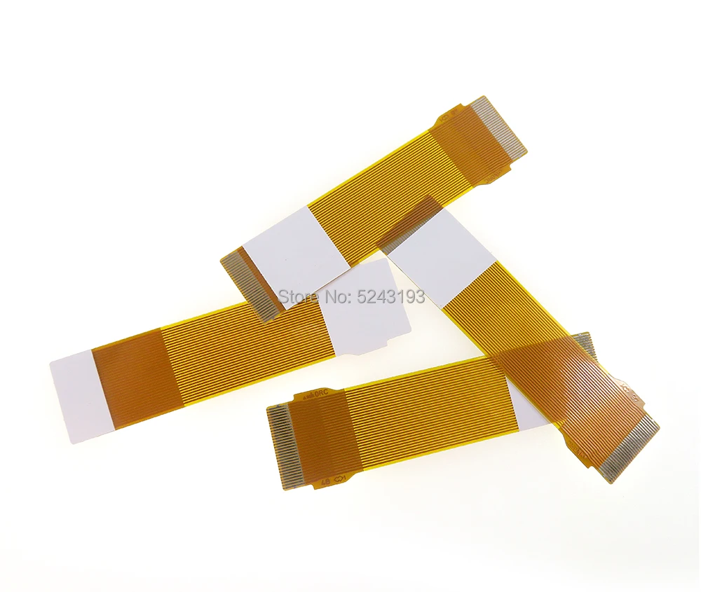 50 Uds para PS2 3W 5W Cable flexible de lente láser Cable de cinta de lente láser para consola PS2 30000 50000 consola de reparación de Color amarillo