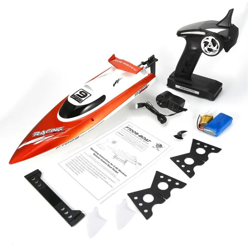 2.4GHZ 4CH Electric RC Boat 30KM/H High Speed Radio Remote Controlled Speedboat Racing   Water Cooling  Remote Control Boats