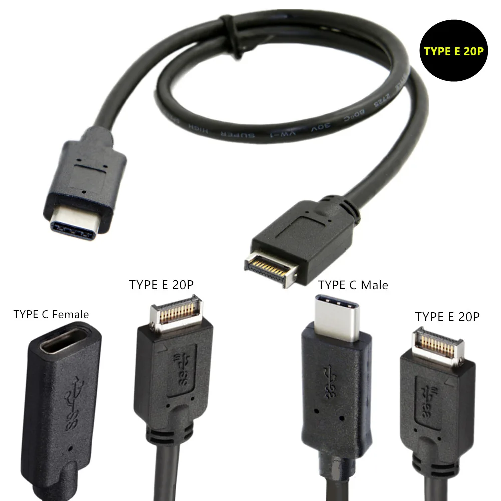 

Кабель для материнской платы настольного компьютера USB Type-c «Мама» и «папа» к Type E 20P «папа» адаптер для мобильного жесткого диска кабель
