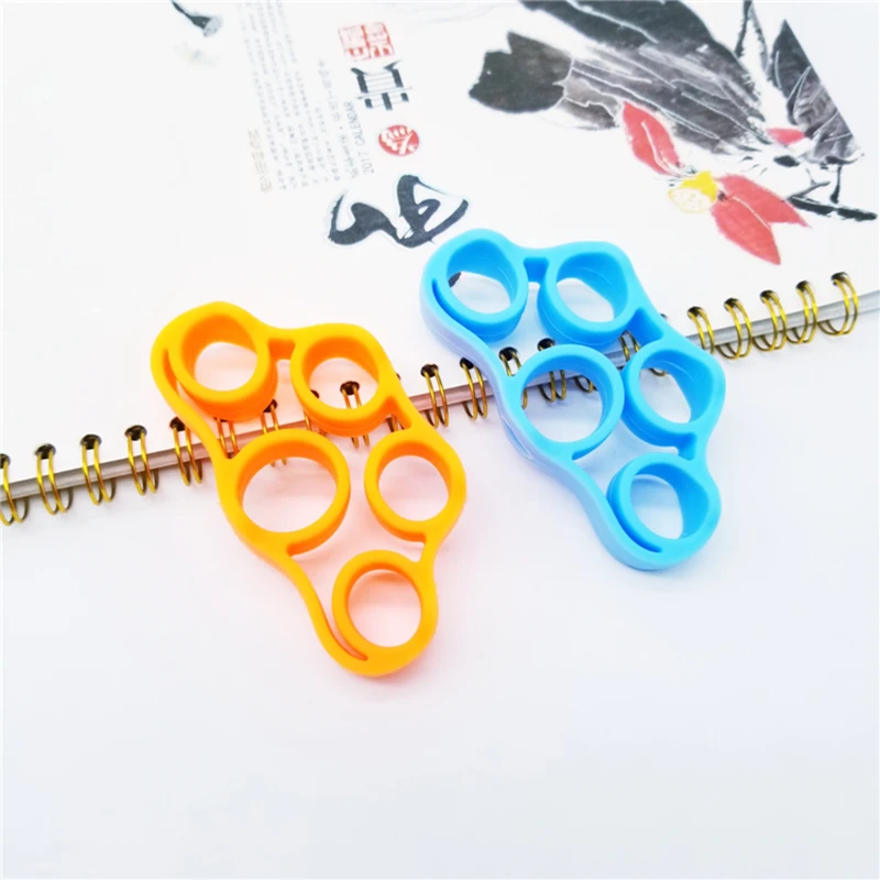 1PC Silicone Finger Strengthener Exercise Finger Power Trainer Resistance Band Hand Grip Yoga Stretche Strength Trainer Gripper