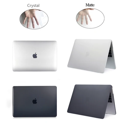 Fundas transparentes de PVC para portátil MacBook Pro 16, funda mate para Pro16 modelo A2141, funda de protección térmica para 2019 Pro16
