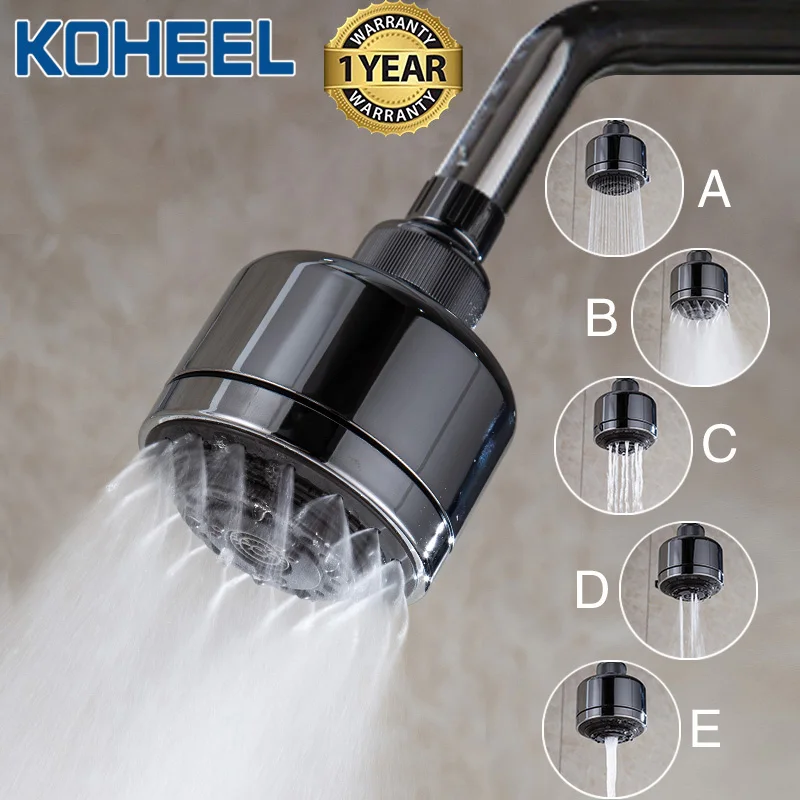 

KOHEEL shower head rain hand shower Multifunction adjustable high pressure water saving spa shower head