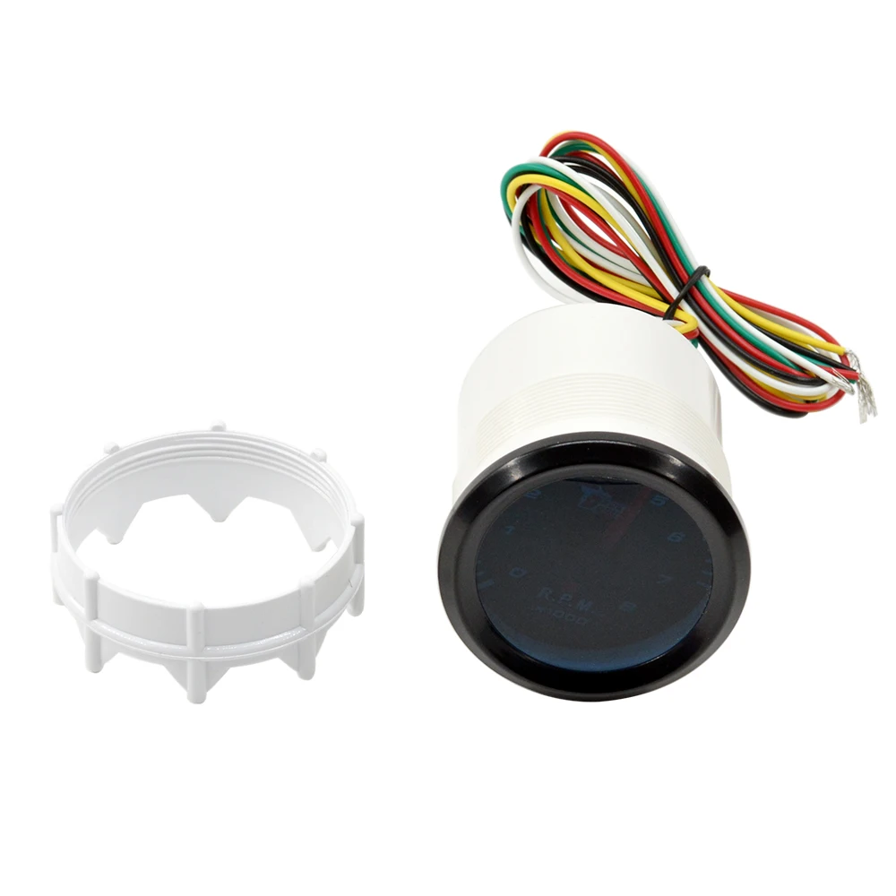 Dragon 52MM Auto Car Rev Counter Tachometer Pointer Instrument Gauge 8000 RPM 4-6-8 Cylinder Meter