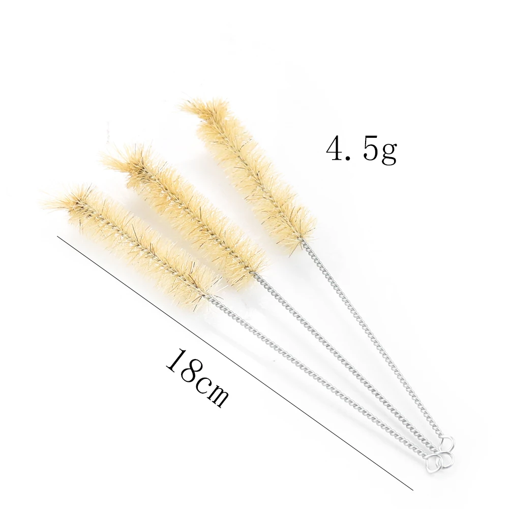 5PCS Bristle brush Chemistry Test Tube Bottle Wash Cleaning Brushes Pig hair Cleaner Lab Measuring cup Cleaning Tool accessories