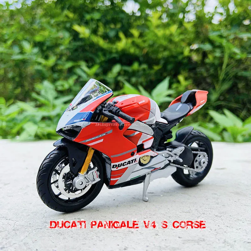 Maisto 1:18 16スタイルducatiパニガーレv4 s cホワイトオリジナル認可シミュレーション合金オートバイモデルおもちゃの車のギフトコレクション