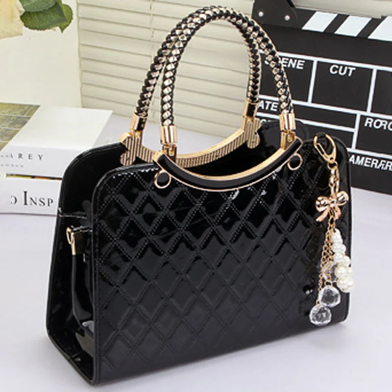 

simple shells leather handbag Famous brands designer female tide knitting shoulder bag women Messenger bag