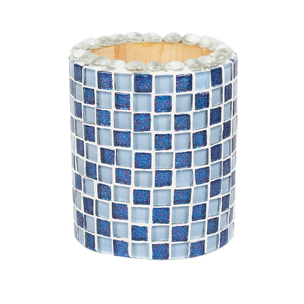 Multicolor Brush Pot Mosaic Art Polygon Mosaic Tiles DIY Arts Crafts Making Material