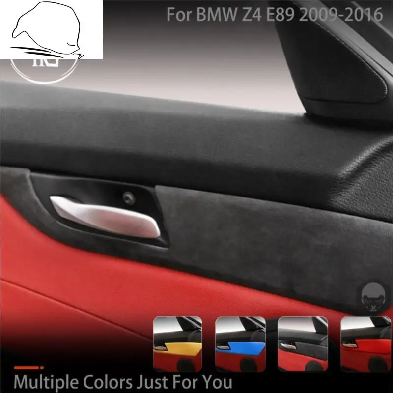 

Turn Fur Suede Wrap Cover For BMW Z4 E89 2009-2016 Inner Door Panel Cover Door Handle Frame ABS Interior Car Accessories