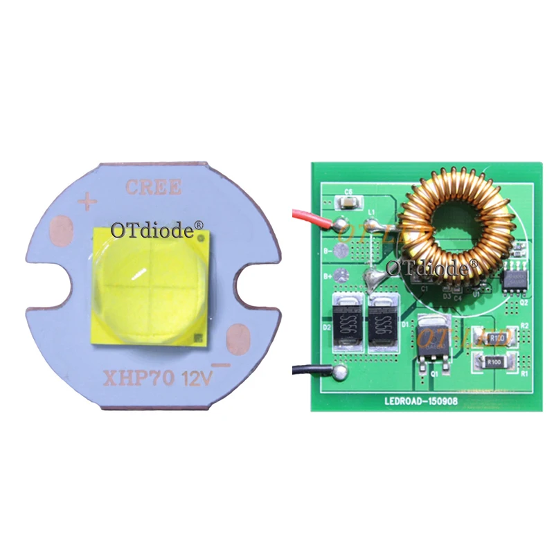 1 Set Original  XHP70 XHP70.2 6V Cool White Neutral White Warm White High Power LED Emitter 22mm/26mm 1 Mode or 5 Modes Driver