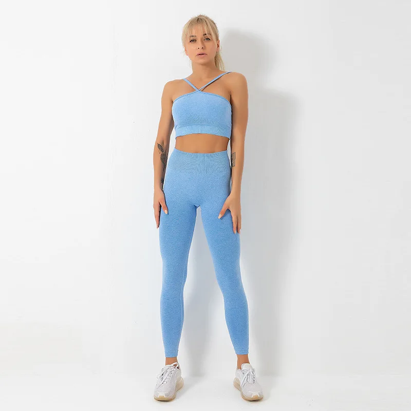 

Women Vital Seamless Yoga Set Fitness Clothing High Waist Gym Leggings+Padded Push Up Sports Bra Running Sportswear Track suit