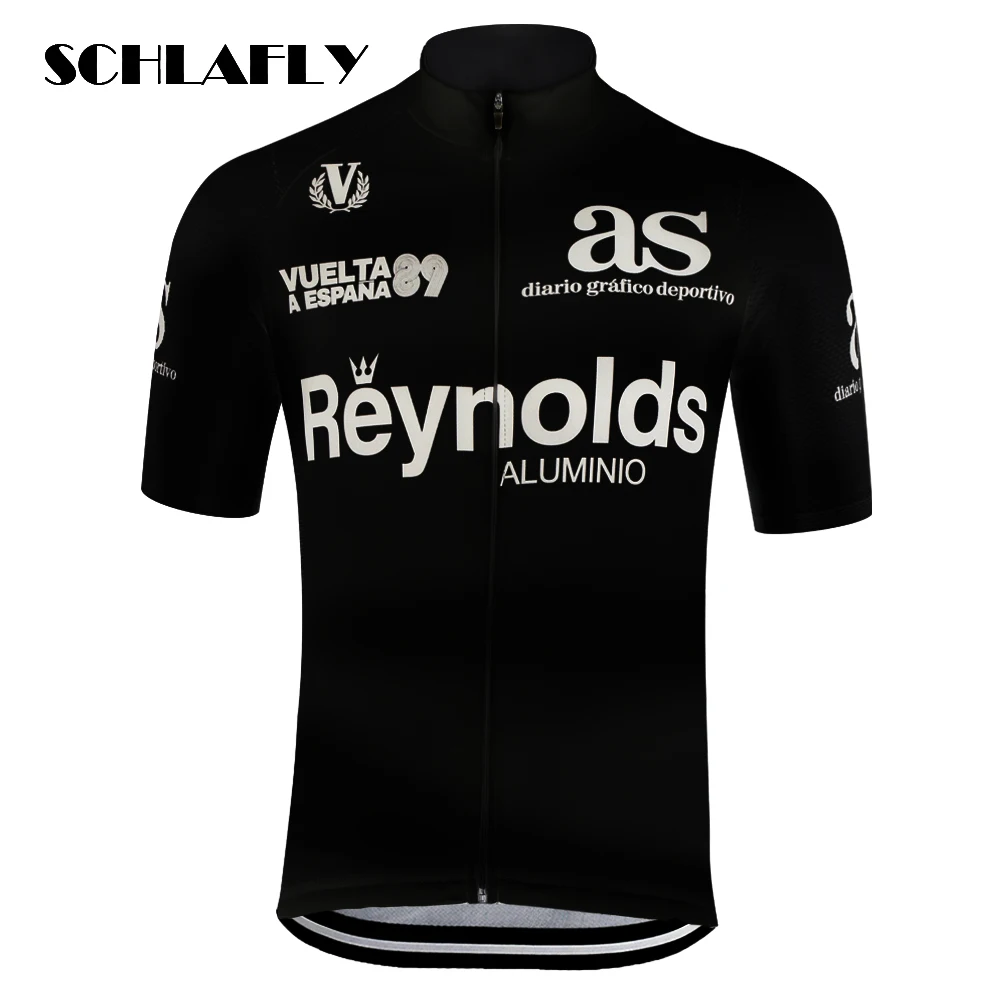 ملابس فريق رينولدز جيرسيه من فويلتا أيسبانا 1989 لرياضة ركوب الدراجات جيرسيه احترافي ملابس ركوب الدراجات من الجيرسيه