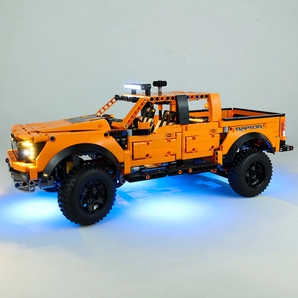 LED Light Kit For Technical 42126 F-150 Raptor Car Model (Not Included Blocks)