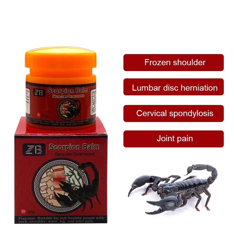 20g Scorpion Analgesic Ointment Effectively Relieves Muscle Pain And Joint Pain Cervical Spondylosis Lumbar Disc Herniation