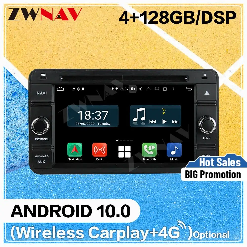 128GB Carplay Android Screen DVD Player for Suzuki Jimny 2006 2007 2008 2009 2010 2011 2012 WiFi GPS Auto Radio Stereo Head Unit