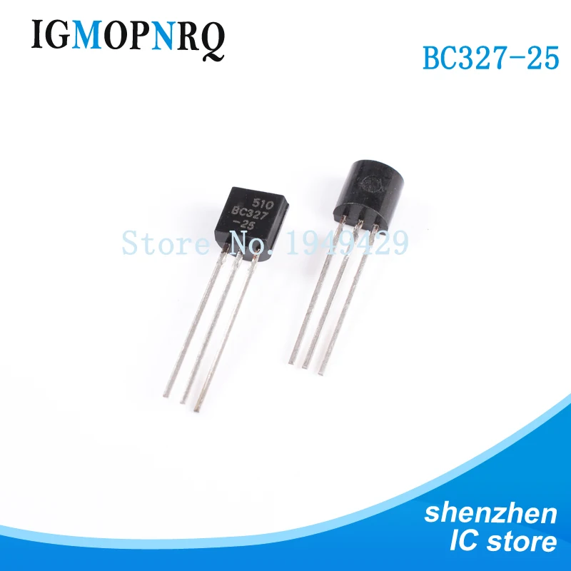 100PCS BC327-25 TO-92 BC327 327-25 (BJT) PNP 50Vcbo 45 Vceo 500mA 625mW Trans New