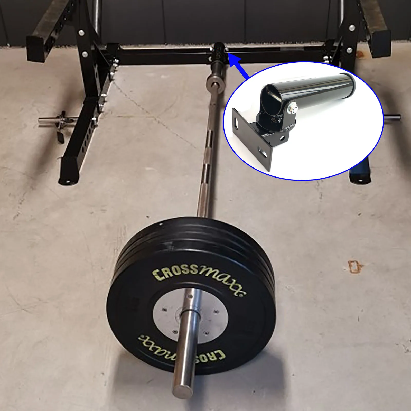 Home Fitness Weight Training Equipment, T-Bar Row Plates, 360 ° Rotation Post, Insert Landmines Barbell, Fixed Accessories