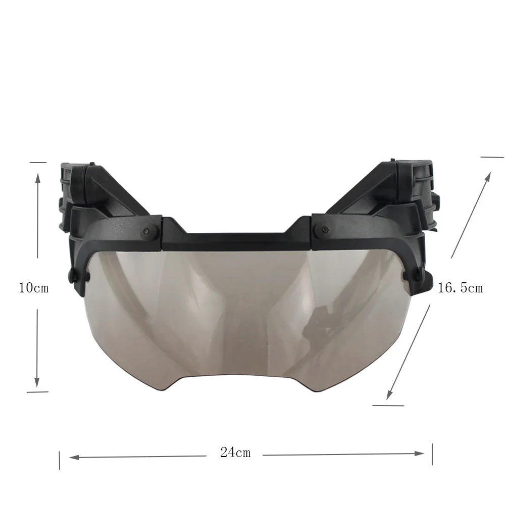 New Tactical Helmet Flip Goggles Airsoft Paintball FAST Helmet Windproof Anti Fog Protection Goggles Helmet Accessories