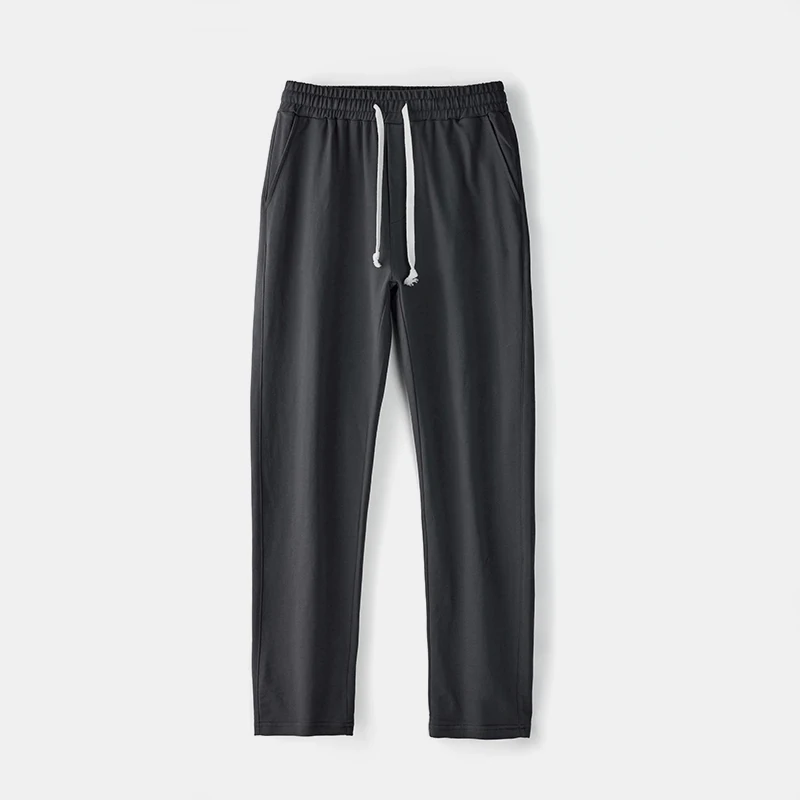 Moletom longo reto solto preto masculino, calça jogger fitness, calça esportiva ao ar livre, casual, outono inverno, 100 algodão