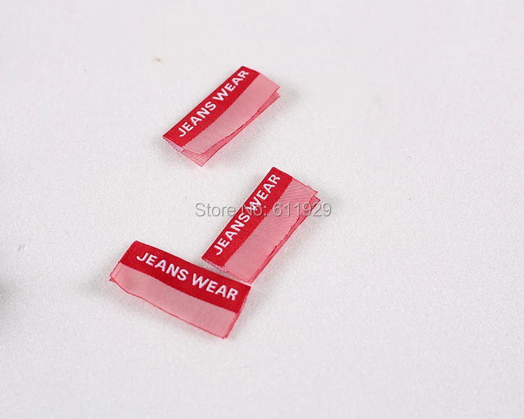 jeans label clothing woven label main label embroidered tag 100 pcs a lot