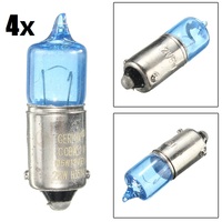 4x 6W BAX9S H6W Super White 5000K Car Auto Xenon Sidelight Bulbs Turn Signal Lamp Bulbs Car Light Source DC12V Car Styling