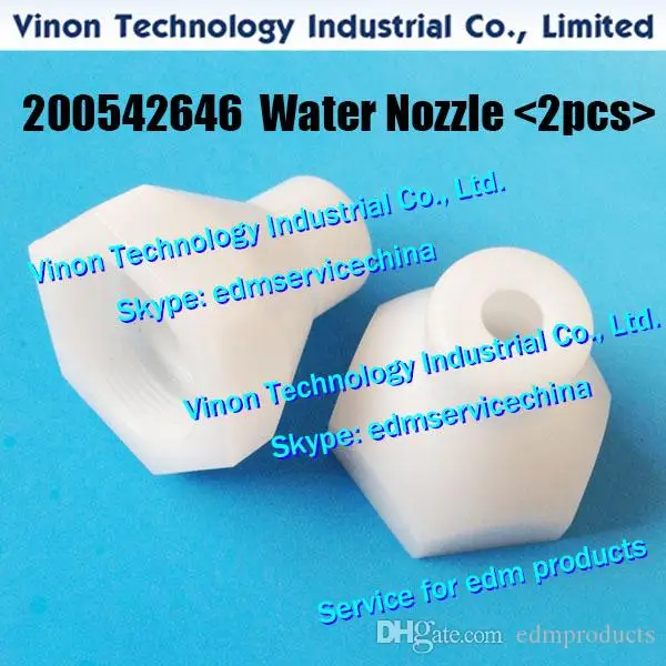 (2pcs) C208 Water Nozzle Ø6mm 542.646 Lower for ROBOFIL 230F,330F. 200542646, 200.542.646, 100542646 Charmilles edm Nozzle