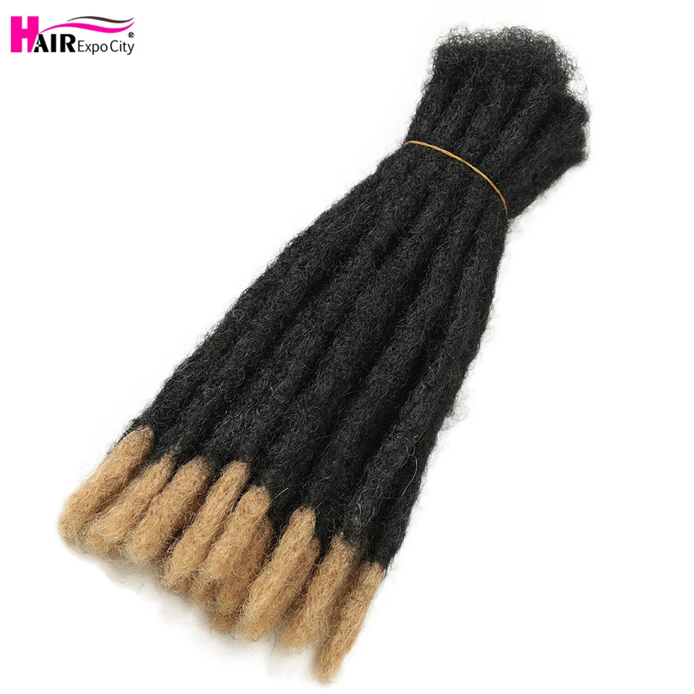 10 นิ้วHandmade Dreadlocksส่วนขยายของผมถักโครเชต์สำหรับผู้ชายและผู้หญิงOmbre Braiding Hair ExtensionผมExpoเมือง