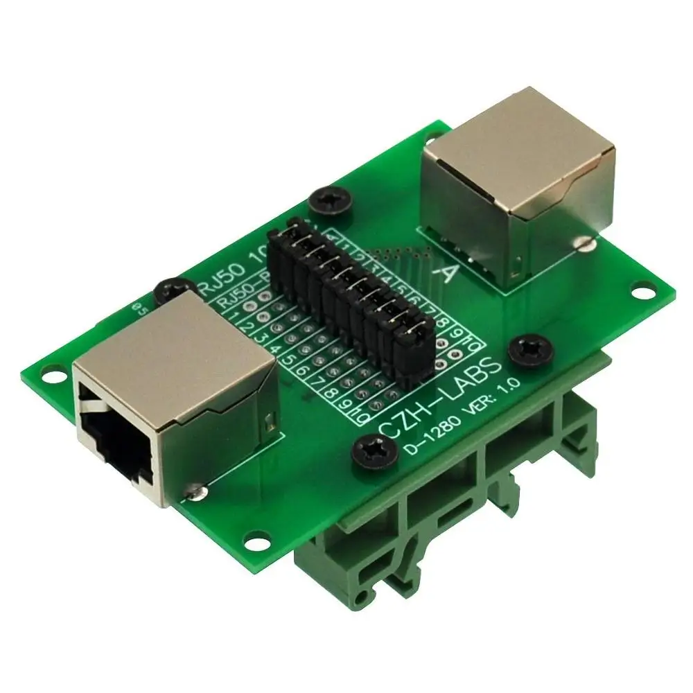 CZH-LABS RJ50 10P10C Diagnostic Test Breakout Module Board.