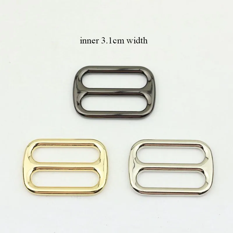 

5pcs 31mm High Quality Metal Slider Buckles DIY Bags Strap Bar Adjust Buckle Dog Collar Belt Sewing Hardware Accessories