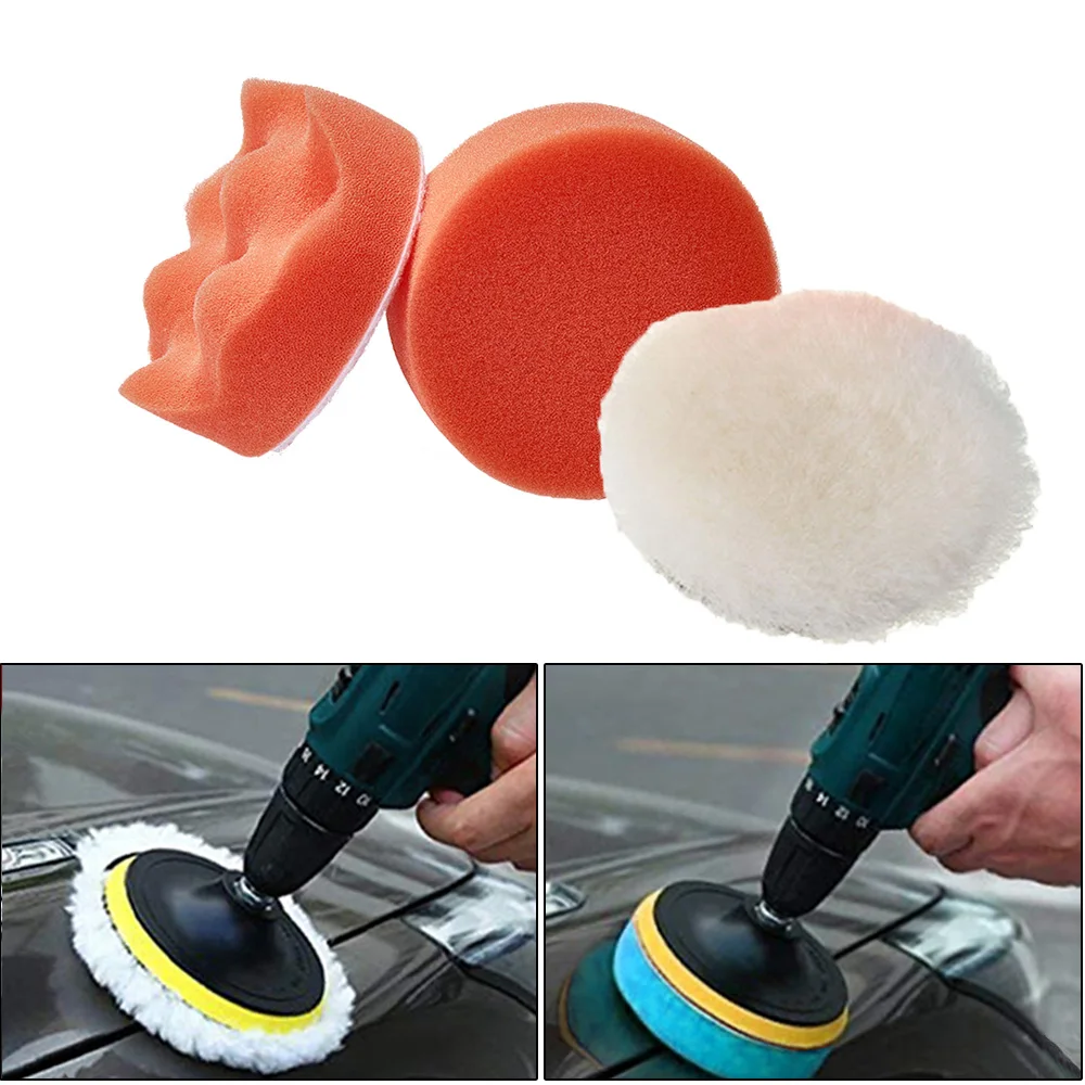 Drill Brush Set Detailing Brush For Car Tire Wheel Rim Cleaning Brushes For Screwdriver Foam Polishing Pad Car Cleaning Tools