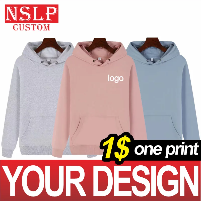 Custom Sweatshirts Logo Text Photo Men Women Polluver Customize Hoodies Customization Design Personal Custom Embroidery NSLP