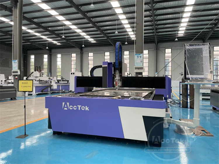 AccTek New Design Cnc Fiber Laser Cutting Machine 1500*3000mm Portable Fiber Head Laser Cutting Machine