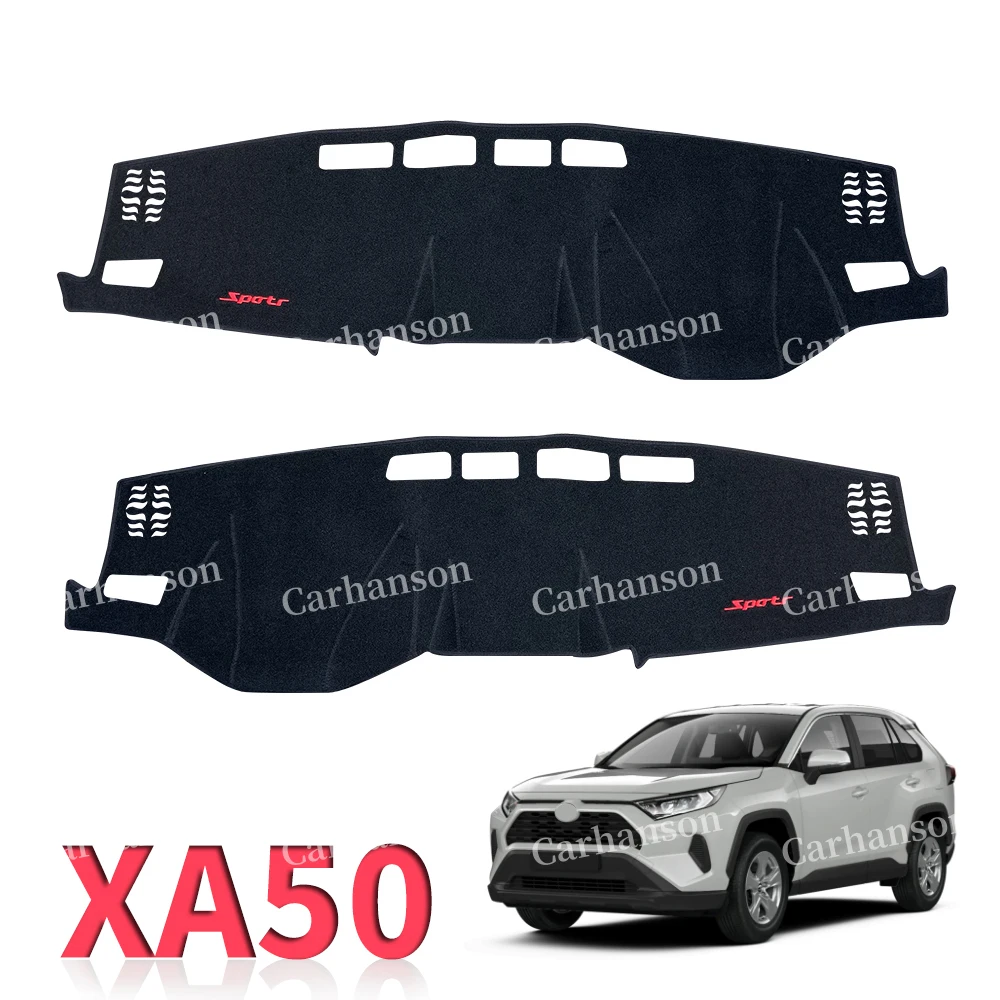 For RAV4 XA50 2019 2020 2021 Car Dashboard Pad Sticker Cover Auto Instrument Sun Protection Mat Anti-UV Carpet Accessories