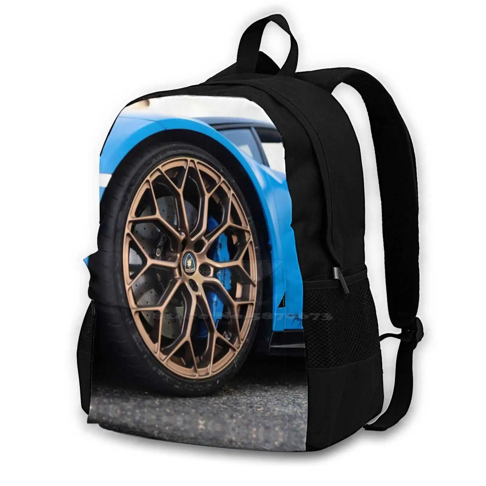 

Huracan Performante School Bags Travel Laptop Backpack Huracan Peformante Fast Loud Rare Carbon Fiber Supercar Hypercar Sports